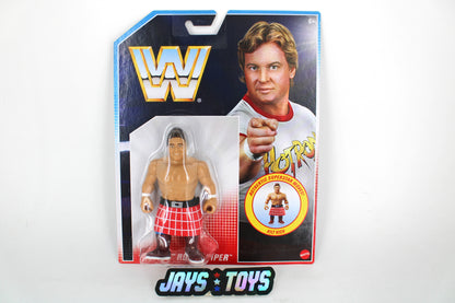 Rowdy Roddy Piper WWE Retros Kilt Kick Figure 2021 — Card Front