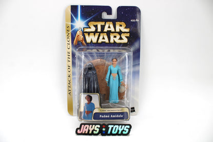 Padmé Amidala Lars' Homestead Star Wars Saga 2003 Carded Figure — Card Front