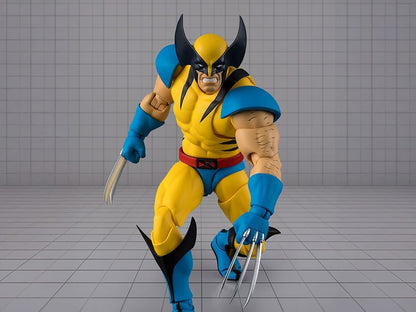 Wolverine Gamerverse S.H.Figuarts 6-Inch Figure — Front View in Crouched Attack Pose with Claws Extended
