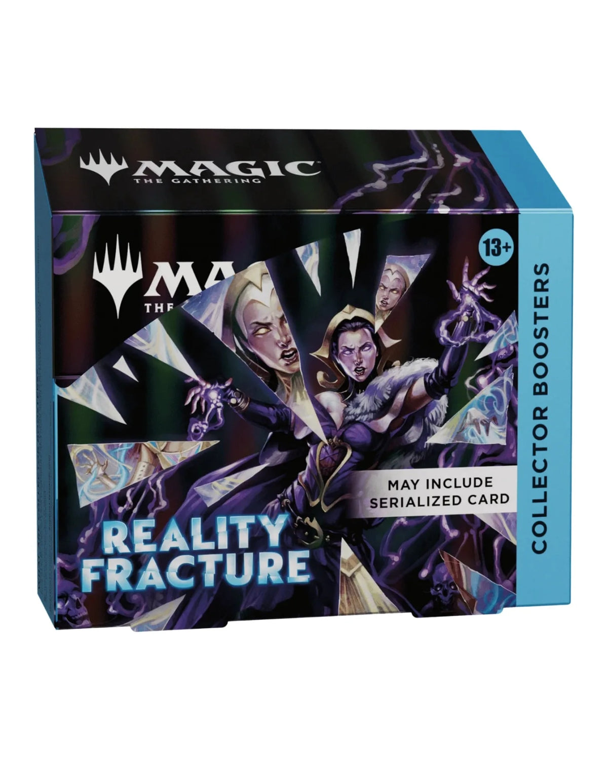 Reality Fracture Collector Booster Box MTG — Box Front Angled View