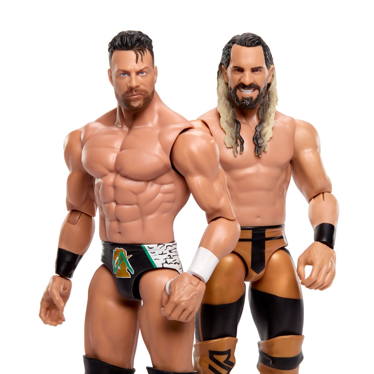 Seth Rollins vs La Knight WWE Championship Showdown 6-Inch 2-Pack — Front View Both Figures