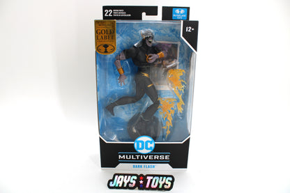 Dark Flash Speed Metal DC Multiverse Gold Label 7-Inch Figure — Package Front View