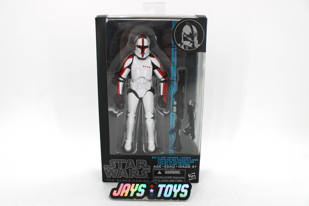 Clone Trooper Captain Black Series 6-Inch Figure — Card Front