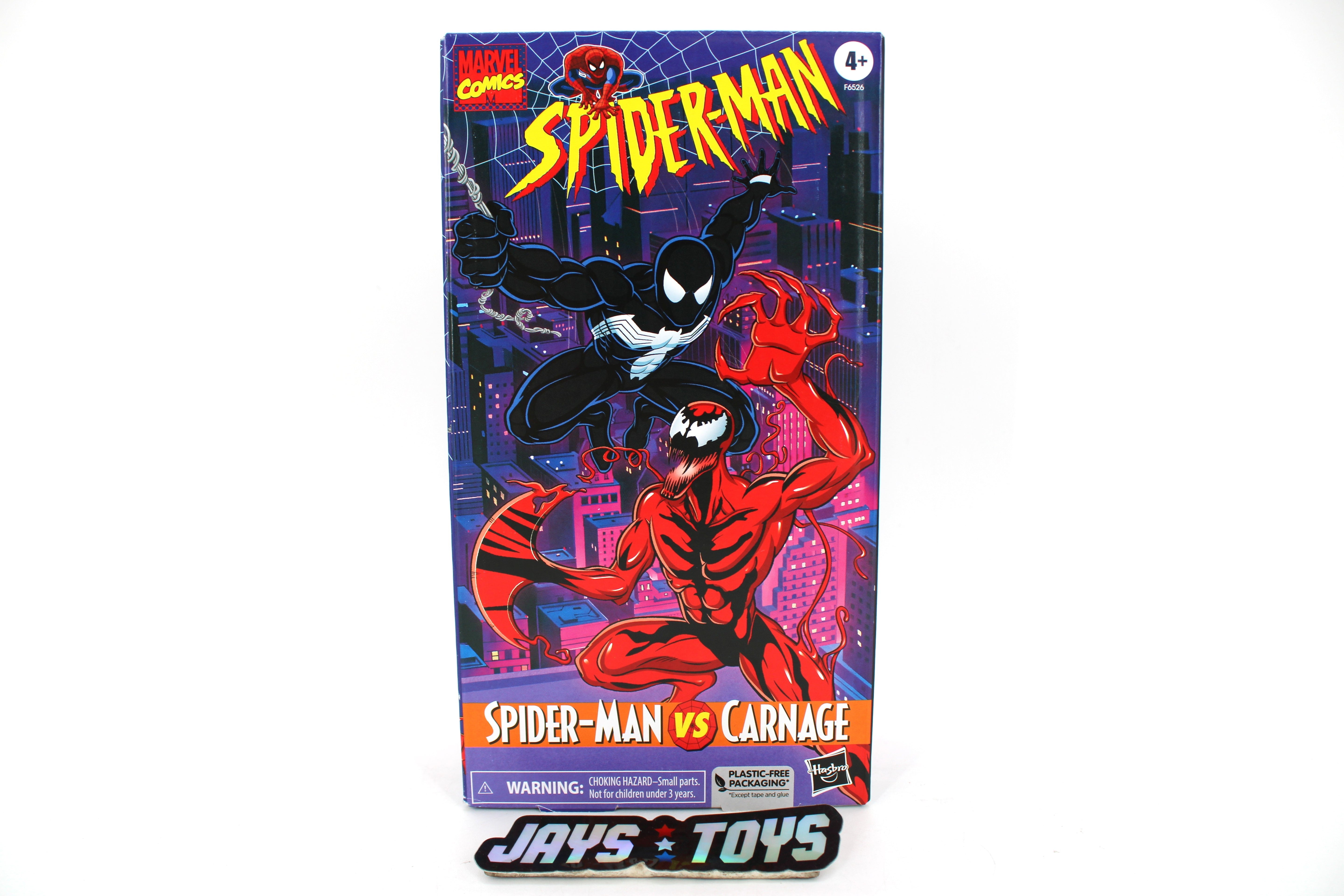 Symbiote Spider-Man vs Carnage Marvel Legends TAS 2-Pack — Box Front View