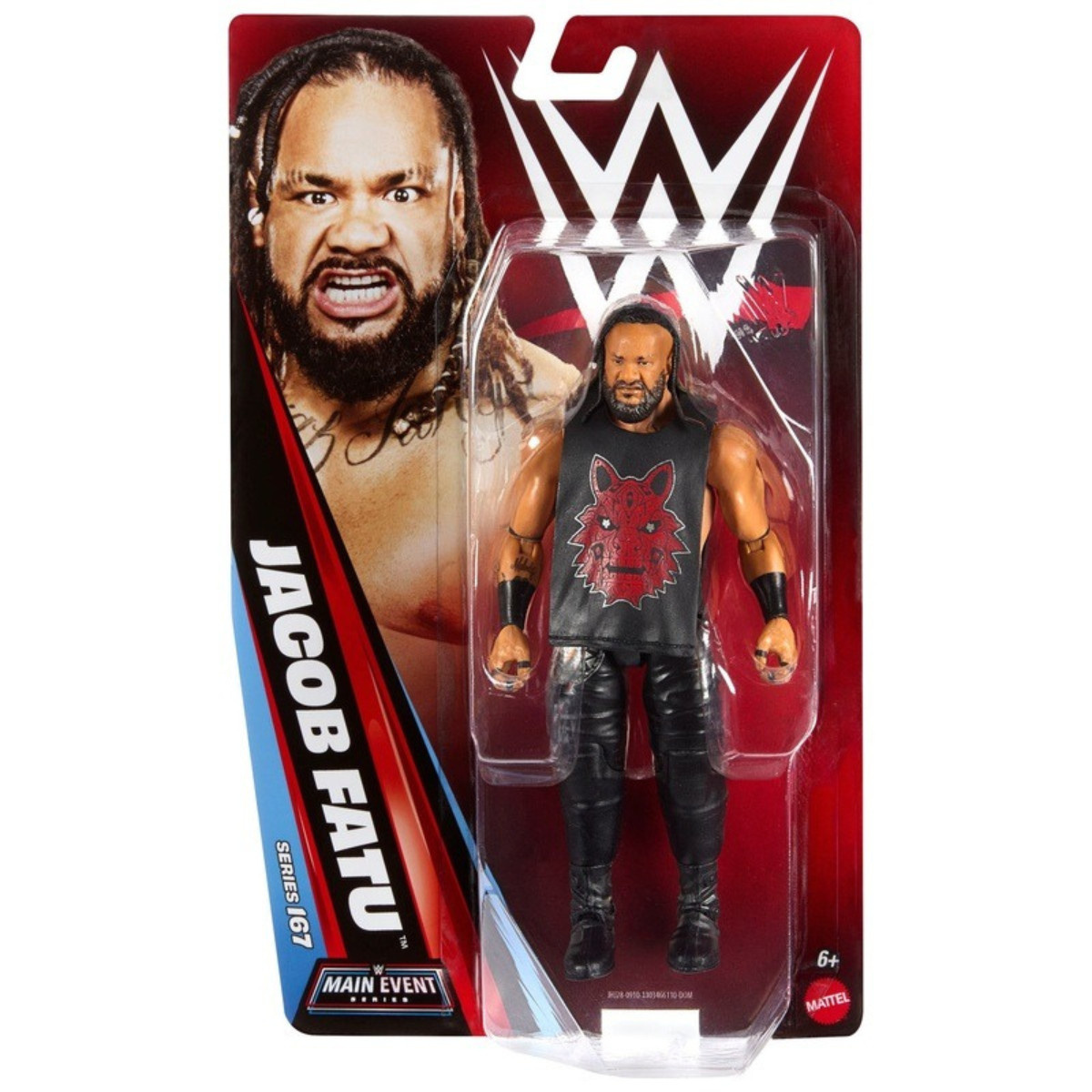 Jacob Fatu WWE Main Event Series 167 6-Inch Figure — Card Front Package View