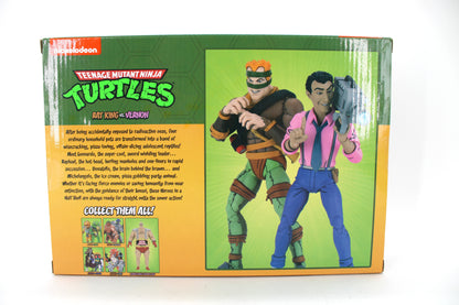 Rat King vs Vernon NECA TMNT Cartoon Series 7-Inch 2-Pack — Box Back with Collect Them All Panel