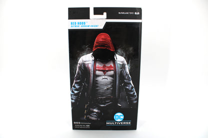 Red Hood DC Multiverse Gold Label 7-Inch Figure — Card Back with Arkham Knight Key Art