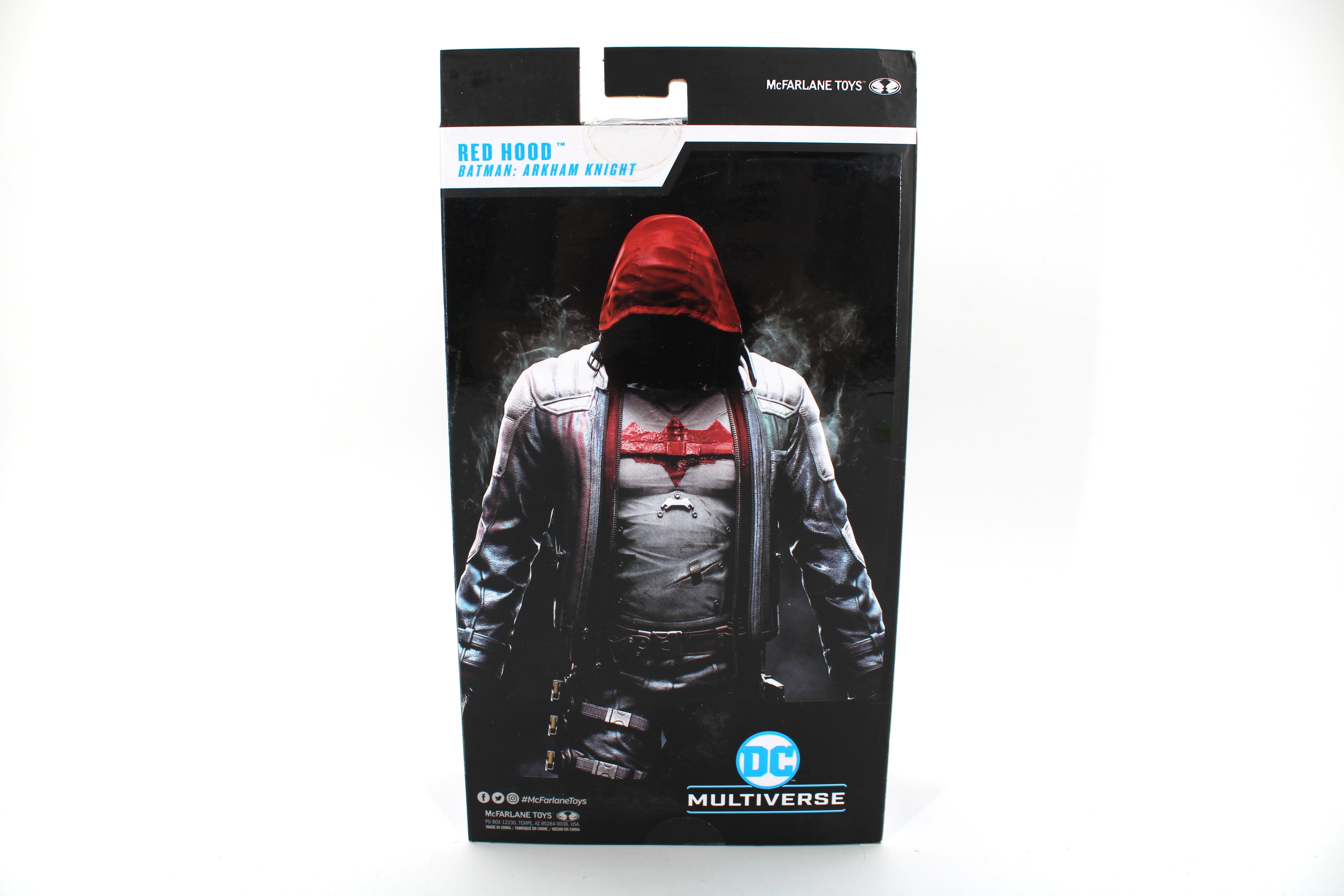 Red Hood DC Multiverse Gold Label 7-Inch Figure — Card Back with Arkham Knight Key Art