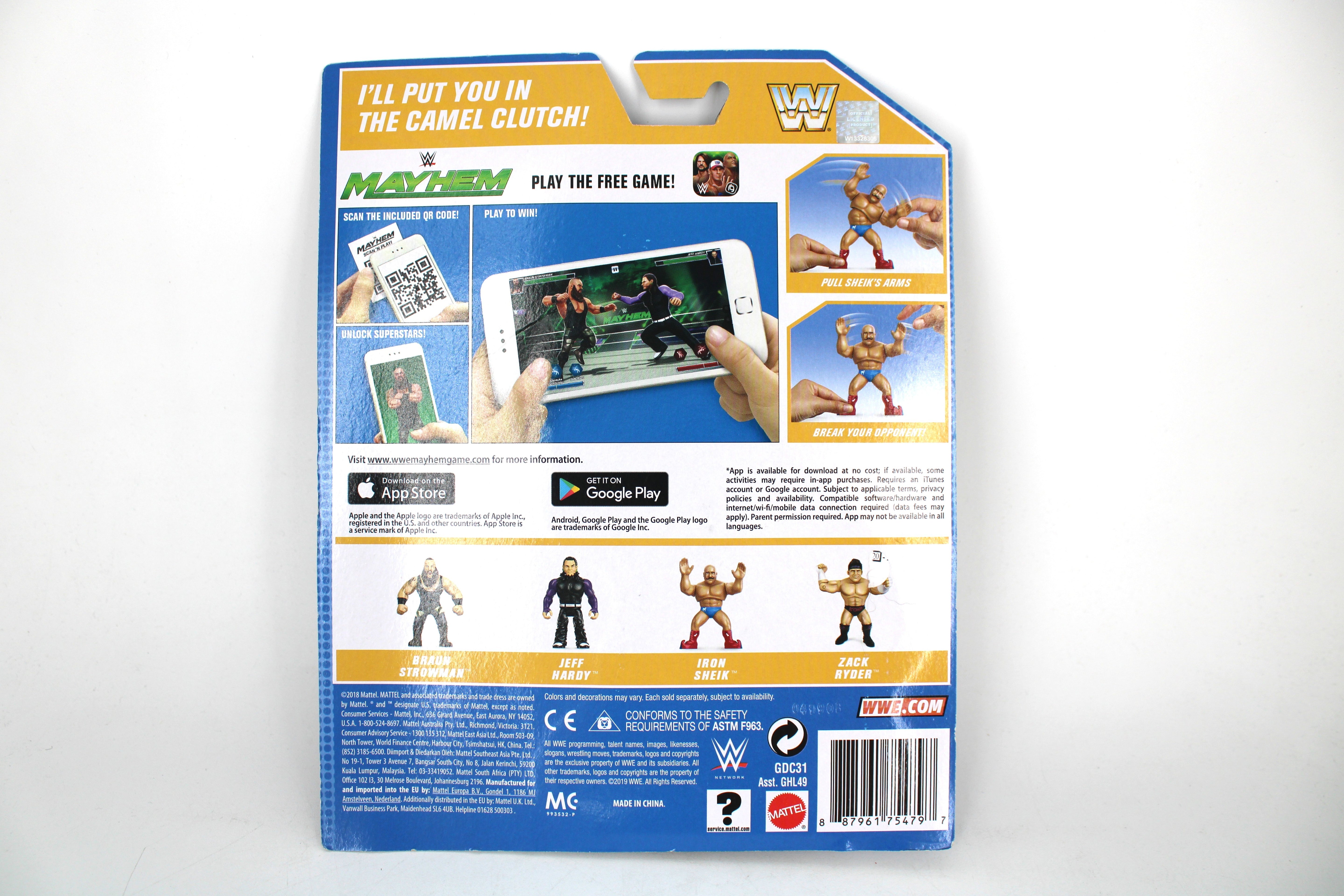 Iron Sheik WWE Retro Figure 2018 — Card Back