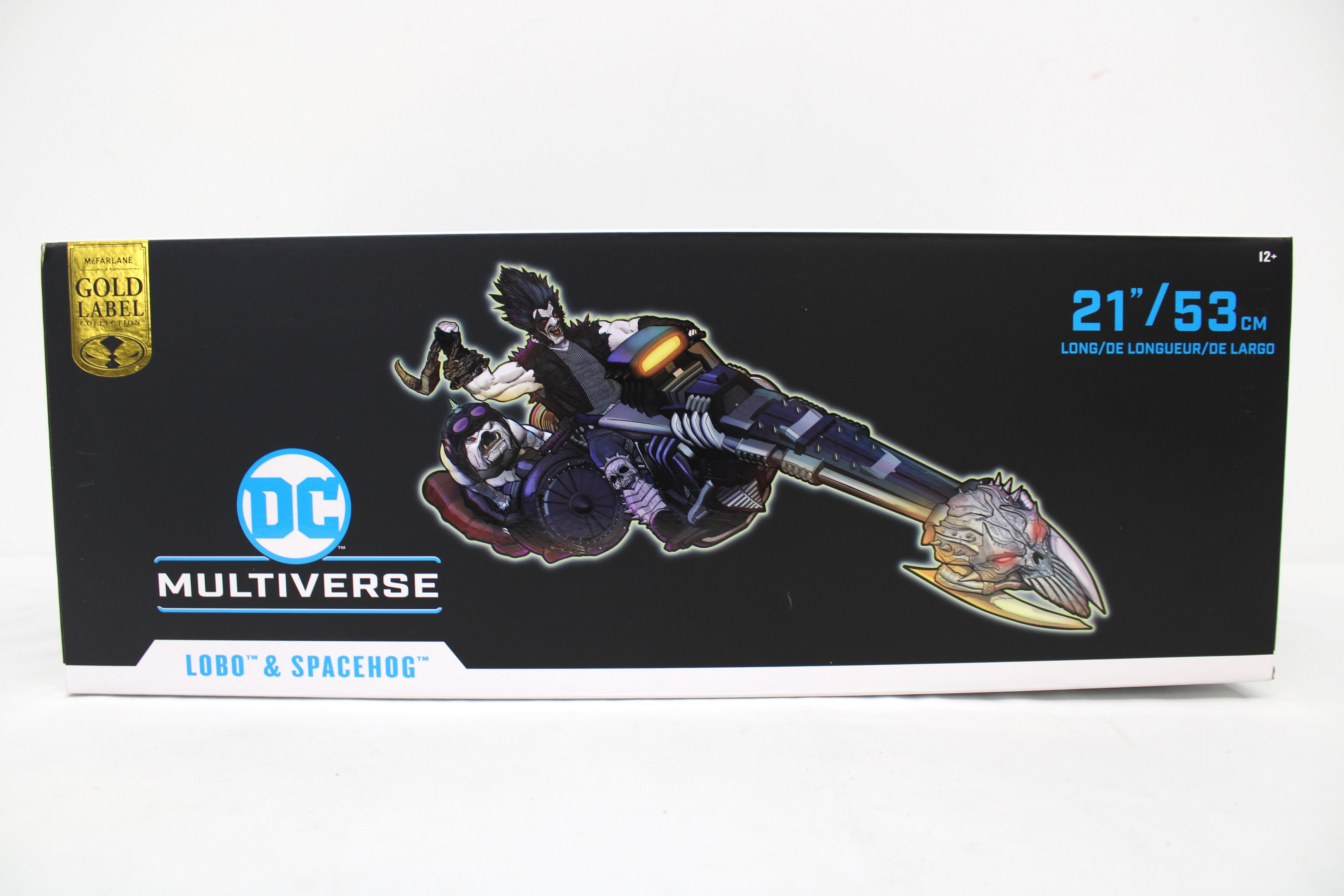 Lobo & Spacehog DC Multiverse Gold Label Set — Box Side View with Artwork