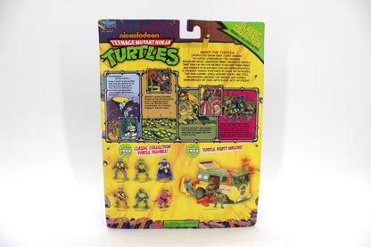 Leonardo TMNT Classic Collection 2013 — Card Back with Origin Comic Strip and Figure Checklist