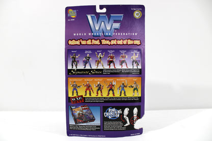 Road Warrior Hawk WWF Signature Series 1997 Jakks Pacific — Card Back