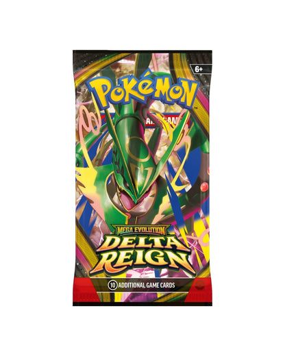 Delta Reign Booster Pack Pokemon TCG Mega Evolution — Mega Rayquaza ex Pack Art Front