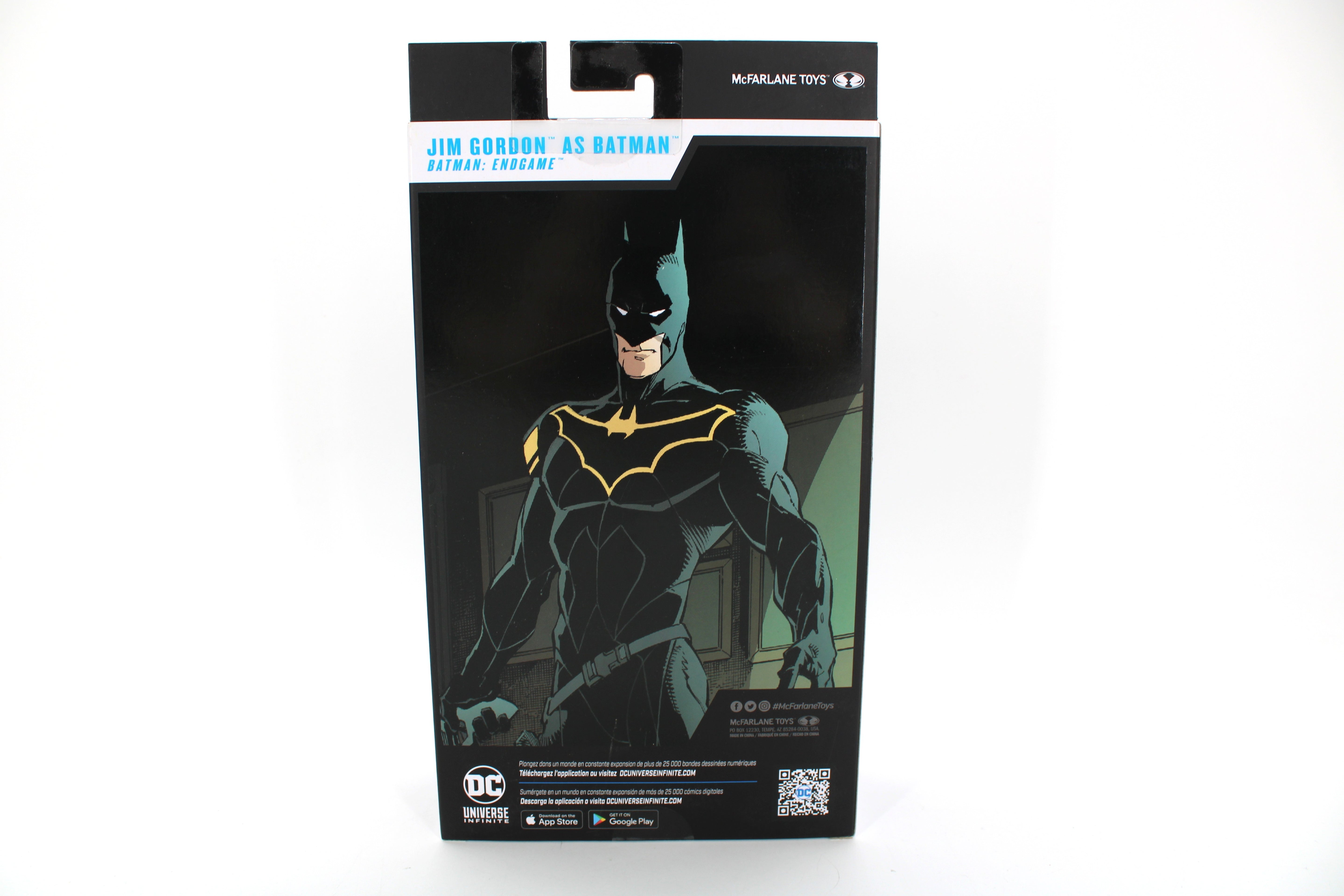Jim Gordon as Batman DC Multiverse 7-Inch Figure — Card Back with Comic Art