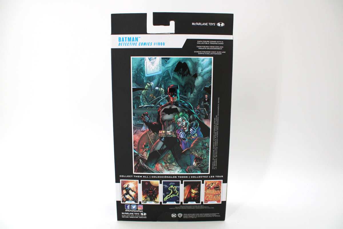 Batman DC Multiverse Detective Comics #1000 Figure — Card Back