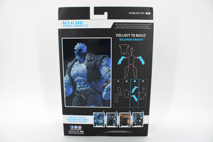 Ra's Al Ghul DC Multiverse Arkham City Figure — Card Back with Solomon Grundy BAF Diagram