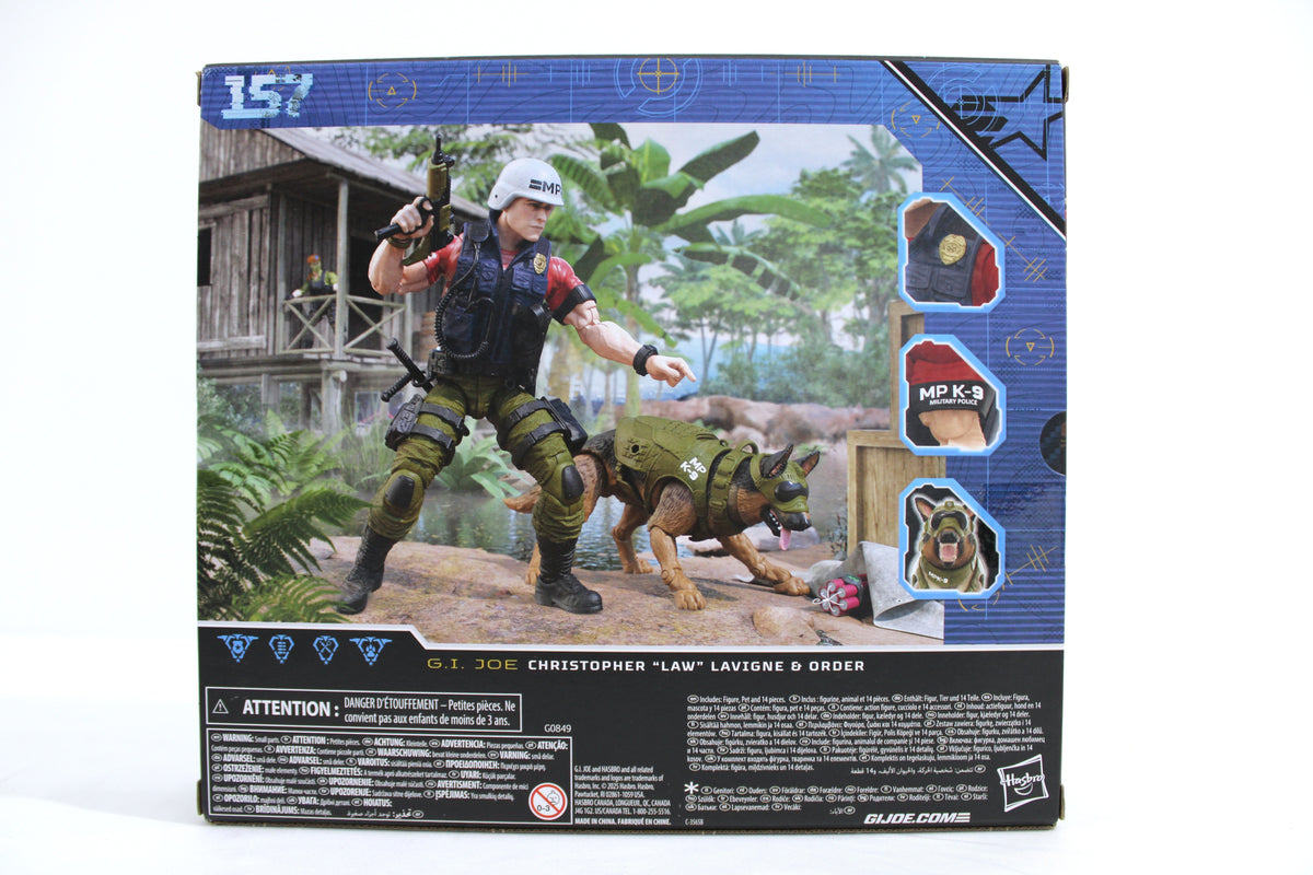 Law & Order G.I. Joe Classified Series #157 Deluxe Two-Pack — Box Back View