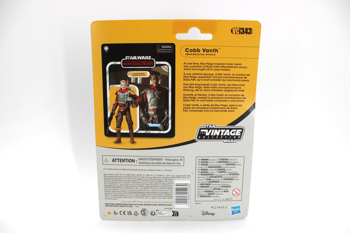 Cobb Vanth Vintage Collection VC343 Deluxe 3.75-Inch Figure — Card Back