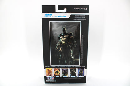 Batman DC Multiverse Designed by Todd McFarlane Figure — Box Back with Collect Them All Strip