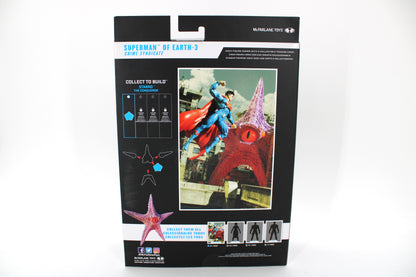 Superman of Earth-3 DC Multiverse Crime Syndicate 7-Inch Figure — Card Back with Wave Lineup and Starro Build Diagram