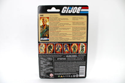 Duke G.I. Joe Retro Collection 3.75-Inch Figure — Card Back with Multilingual Filecard