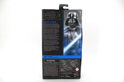 Darth Vader Black Series 6-Inch Figure — Box Back View with Multilingual Bio
