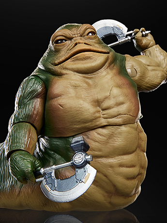 Rotta the Hutt Black Series 6-Inch Figure — Side View Axes Detail Close-Up