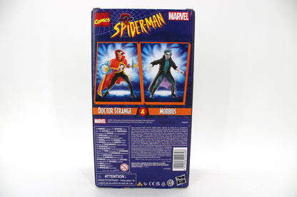 Doctor Strange & Morbius Marvel Legends Spider-Man Animated Series VHS 2-Pack — Box Back View