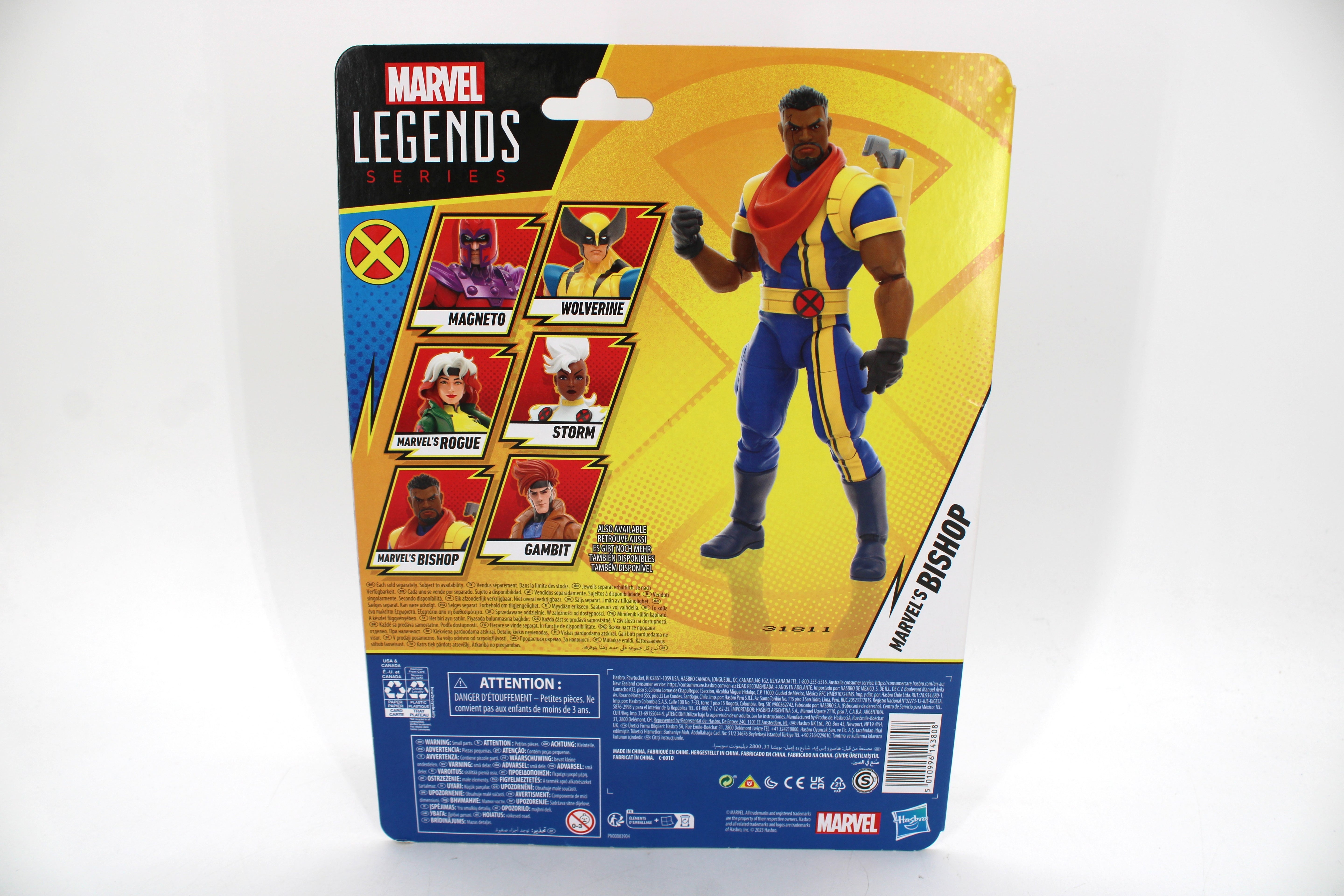 Marvel's Bishop Marvel Legends X-Men '97 Wave 1 Figure — Card Back with Wave 1 Lineup