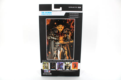 The Demon DC Multiverse 7-Inch Figure — Box Back with Collect Them All Lineup