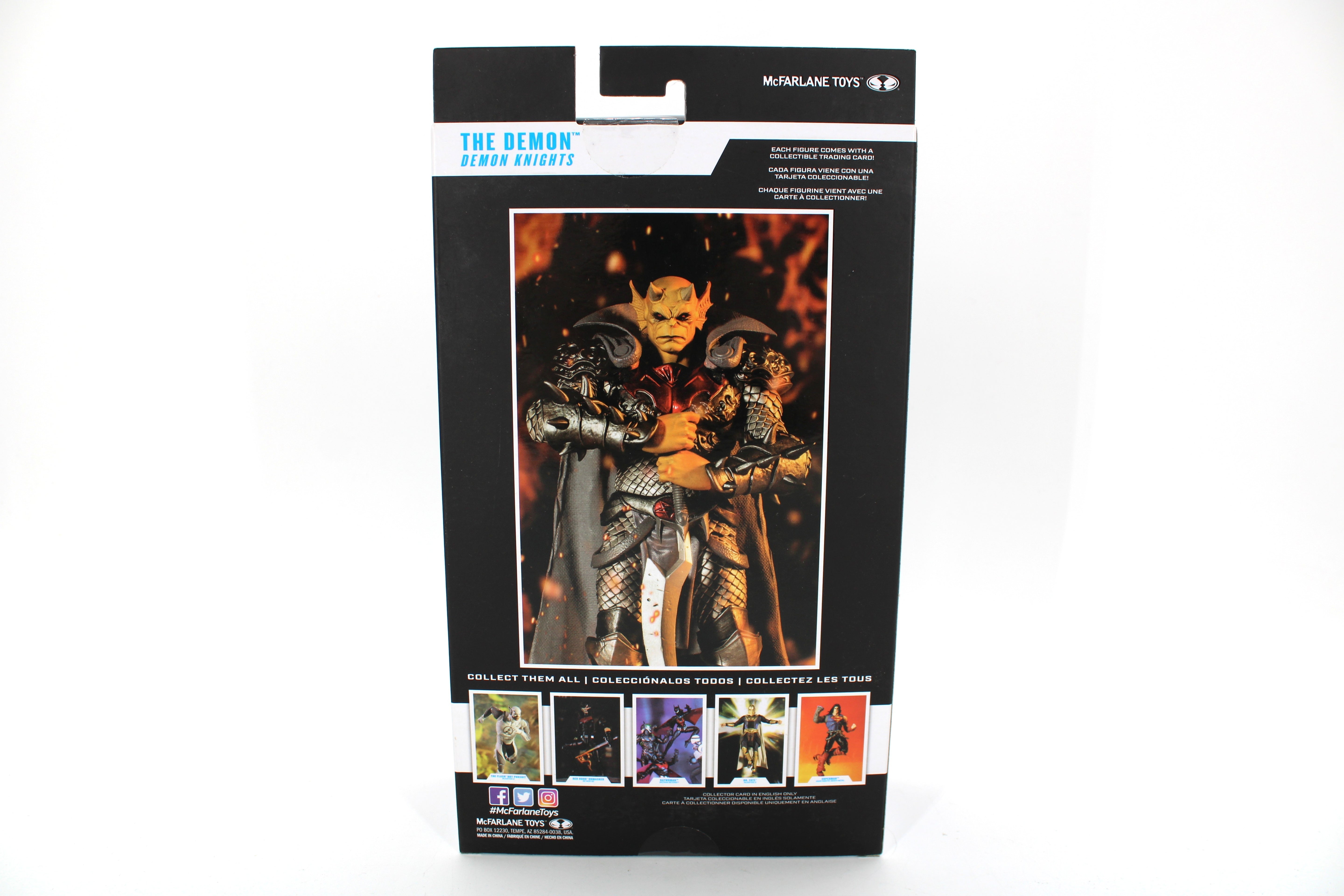 The Demon DC Multiverse 7-Inch Figure — Box Back with Collect Them All Lineup