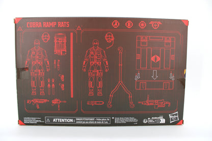 Cobra Ramp Rats GI Joe Classified Series 6-Inch 2-Pack — Box Back with Red-on-Black Accessory Schematic