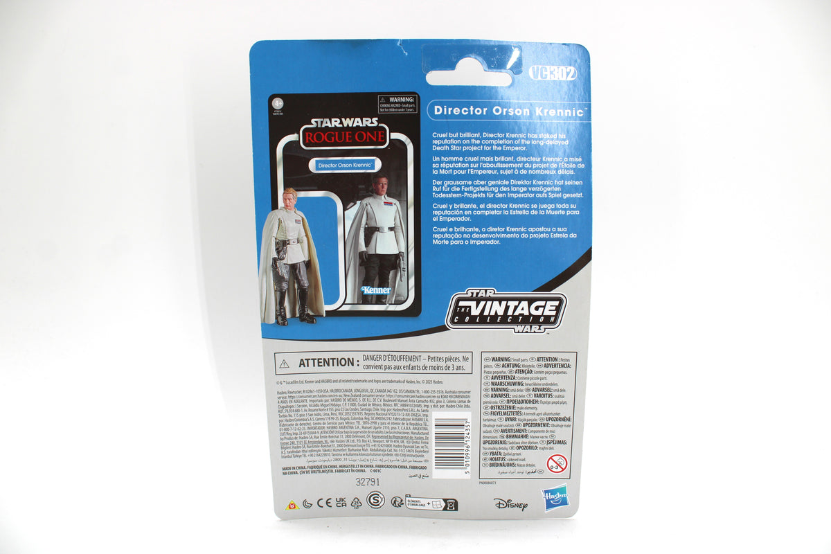 Director Orson Krennic Vintage Collection 3.75-Inch Figure VC302 — Card Back