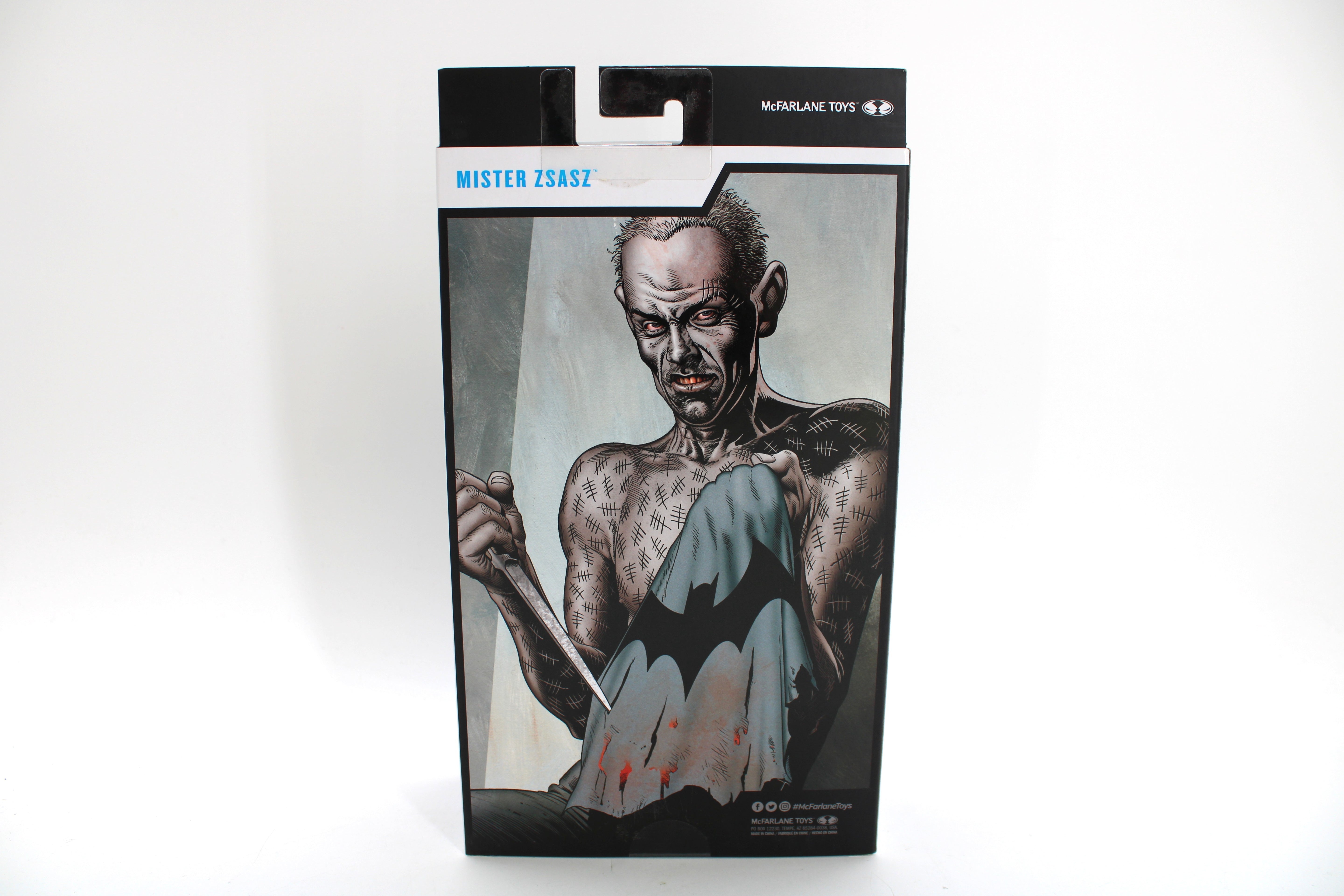 Mister Zsasz DC Multiverse Gold Label 7-Inch Figure — Card Back with Comic Art