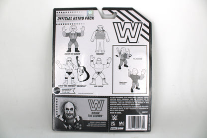 Doink the Clown WWE Retro Series 8 Carded Figure — Card Back with Series Lineup
