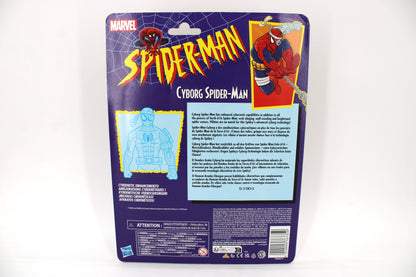 Cyborg Spider-Man Marvel Legends Retro Carded Figure — Card Back