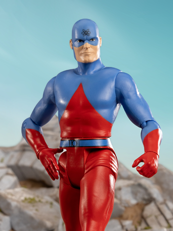 The Atom DC Retro Super Friends 6-Inch Figure — Figure Detail Close-Up