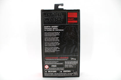 Darth Vader Emperor's Wrath Black Series 6-Inch Figure — Box Back View
