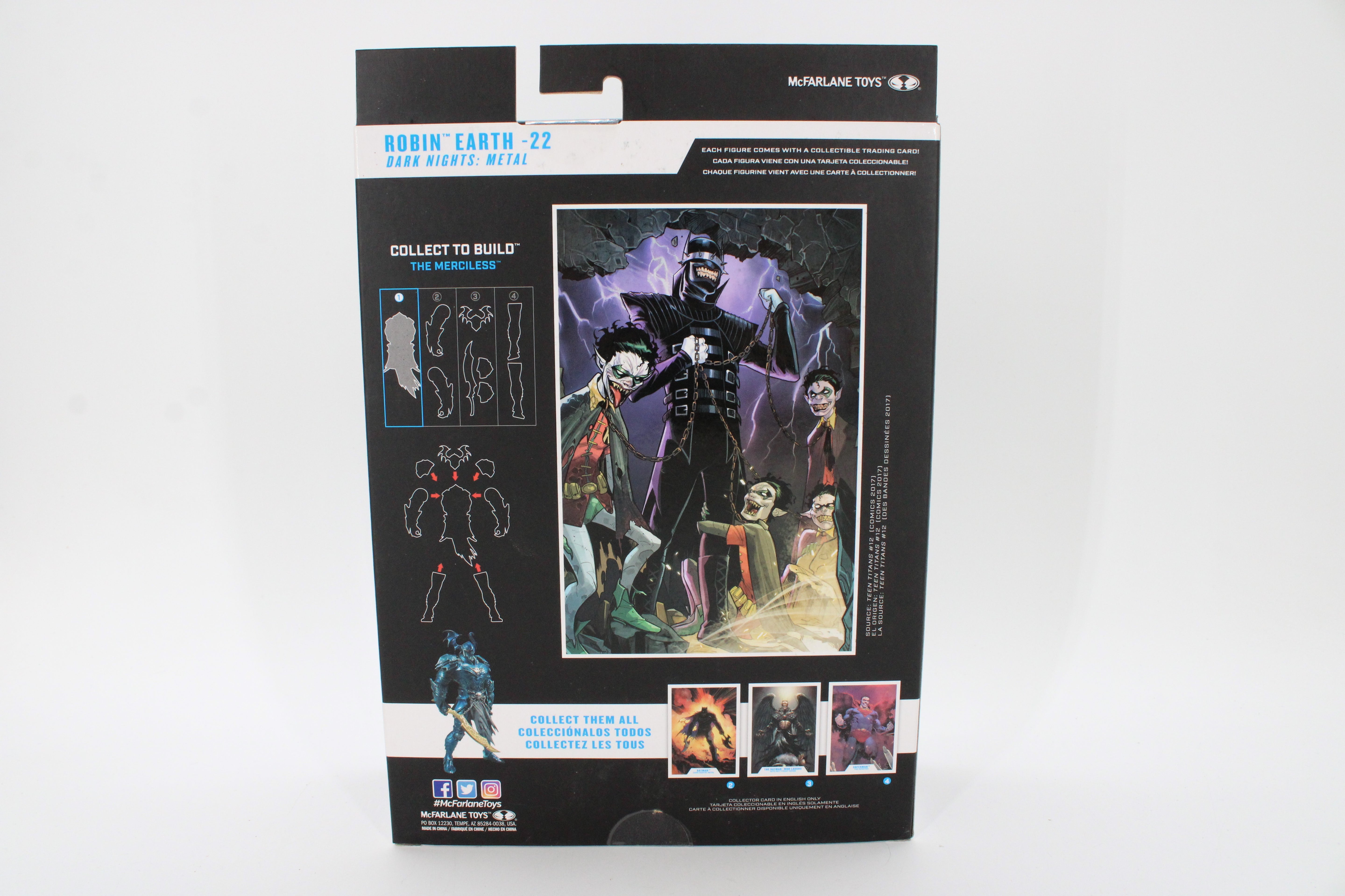 Robin Earth -22 DC Multiverse Dark Nights Metal Figure — Card Back with CTB Diagram