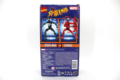 Symbiote Spider-Man vs Carnage Marvel Legends TAS 2-Pack — Box Back View