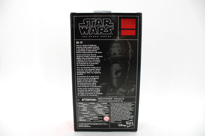 IG-11 Star Wars Black Series 6-Inch Figure — Box Back View with Multilingual Bio