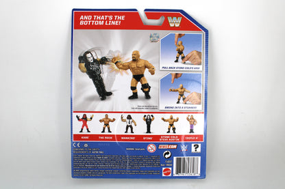 Stone Cold Steve Austin Mattel WWE Retro 2017 Carded Figure — Card Back with Wave Roster