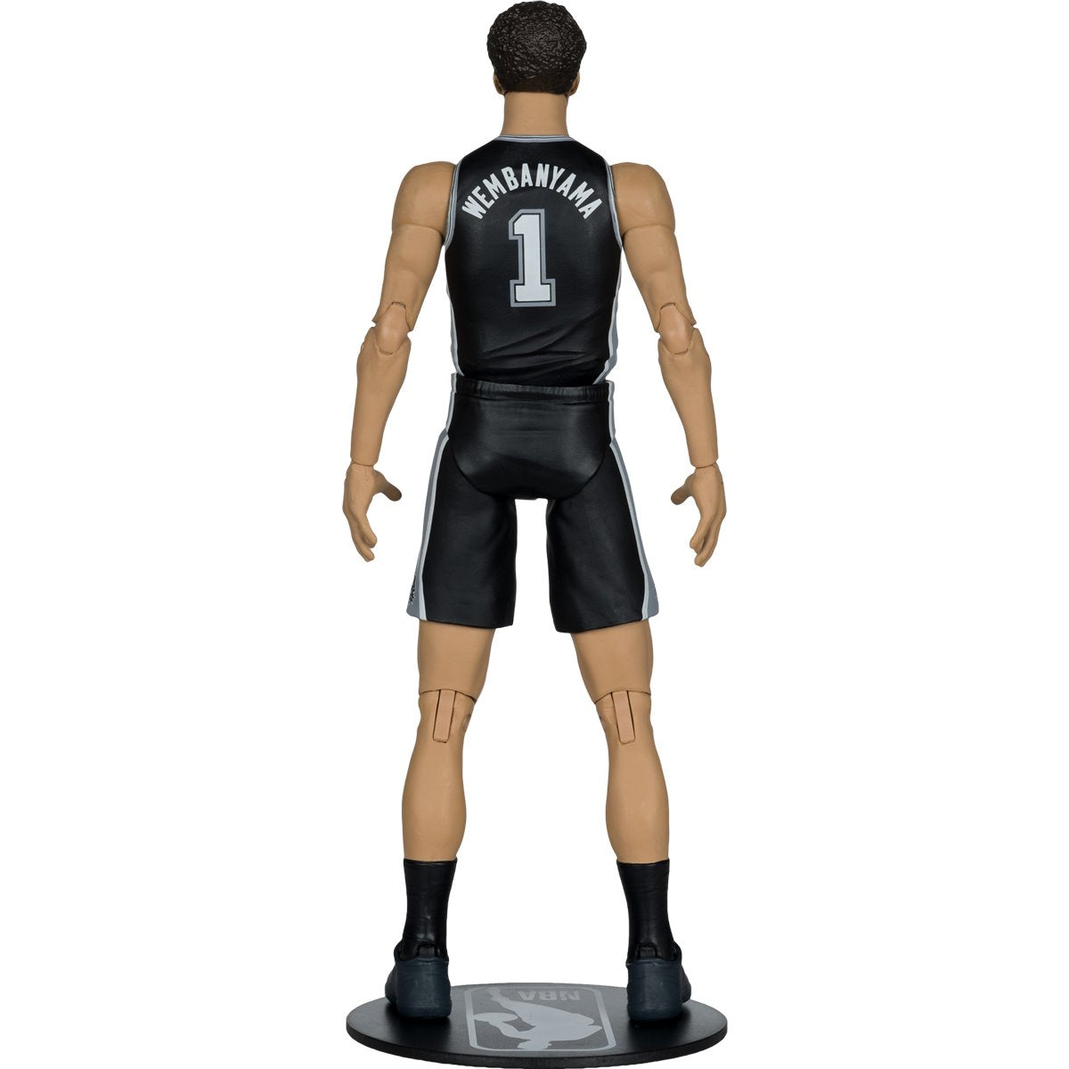 Victor Wembanyama McFarlane SportsPicks 6-Inch Figure — Back View Showing Jersey Name & NBA Base