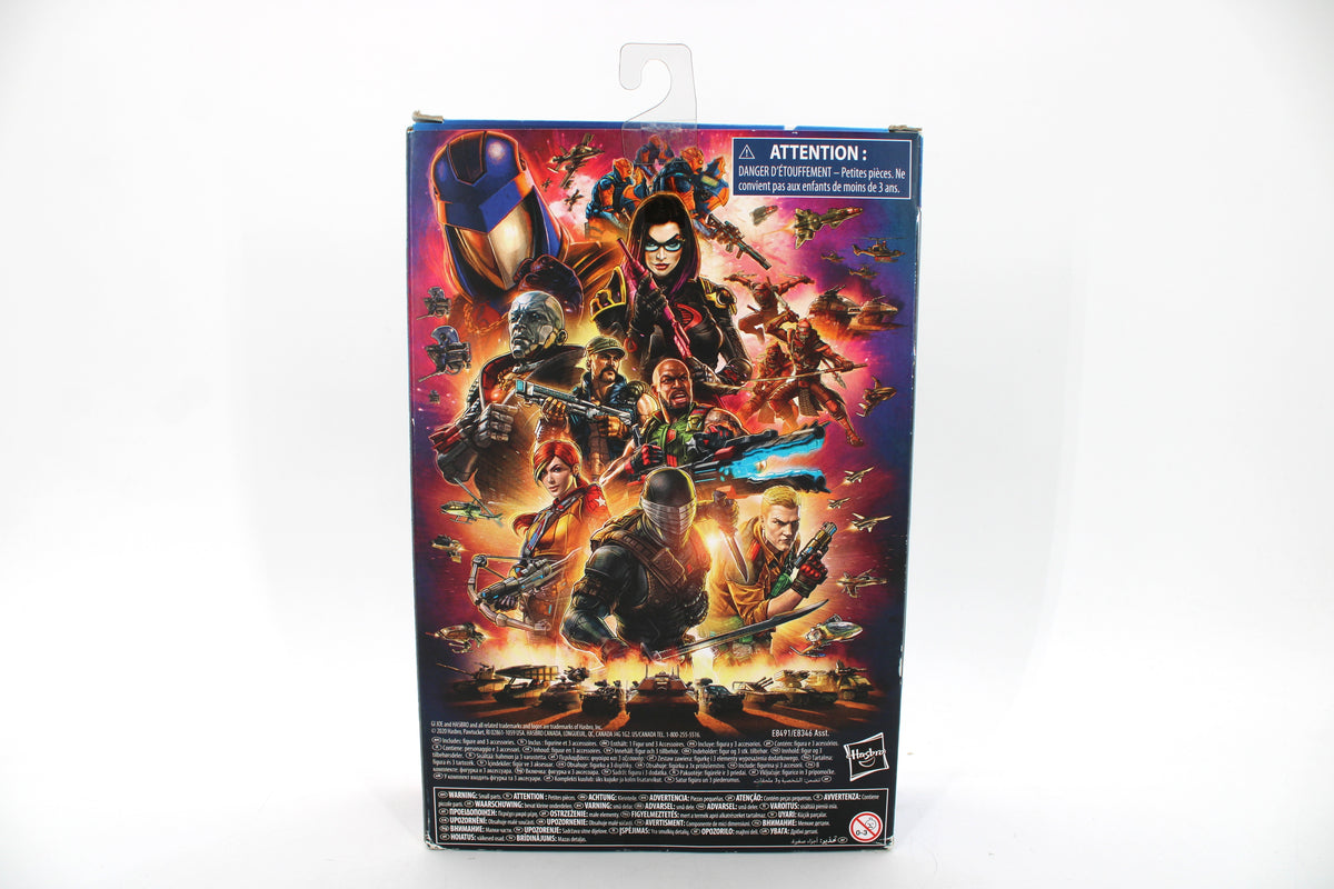 Roadblock G.I. Joe Classified Series Wave 1 — Box Back with Full Cast Artwork