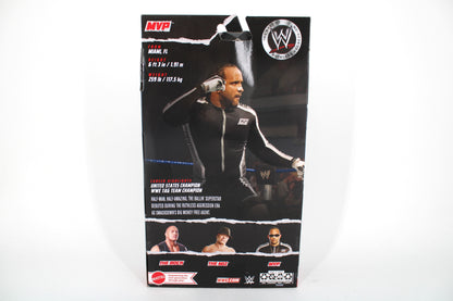 MVP WWE Elite Best of Ruthless Aggression Figure — Card Back with Career Highlights