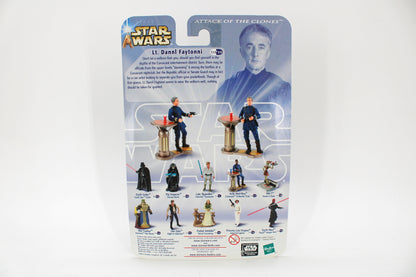Lt. Dannl Faytonni Star Wars Attack of the Clones 3.75-Inch Figure — Card Back