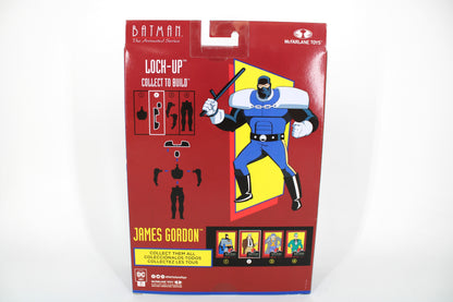 James Gordon BTAS McFarlane Re-Animated Series — Card Back with Lock-Up BAF Assembly Diagram