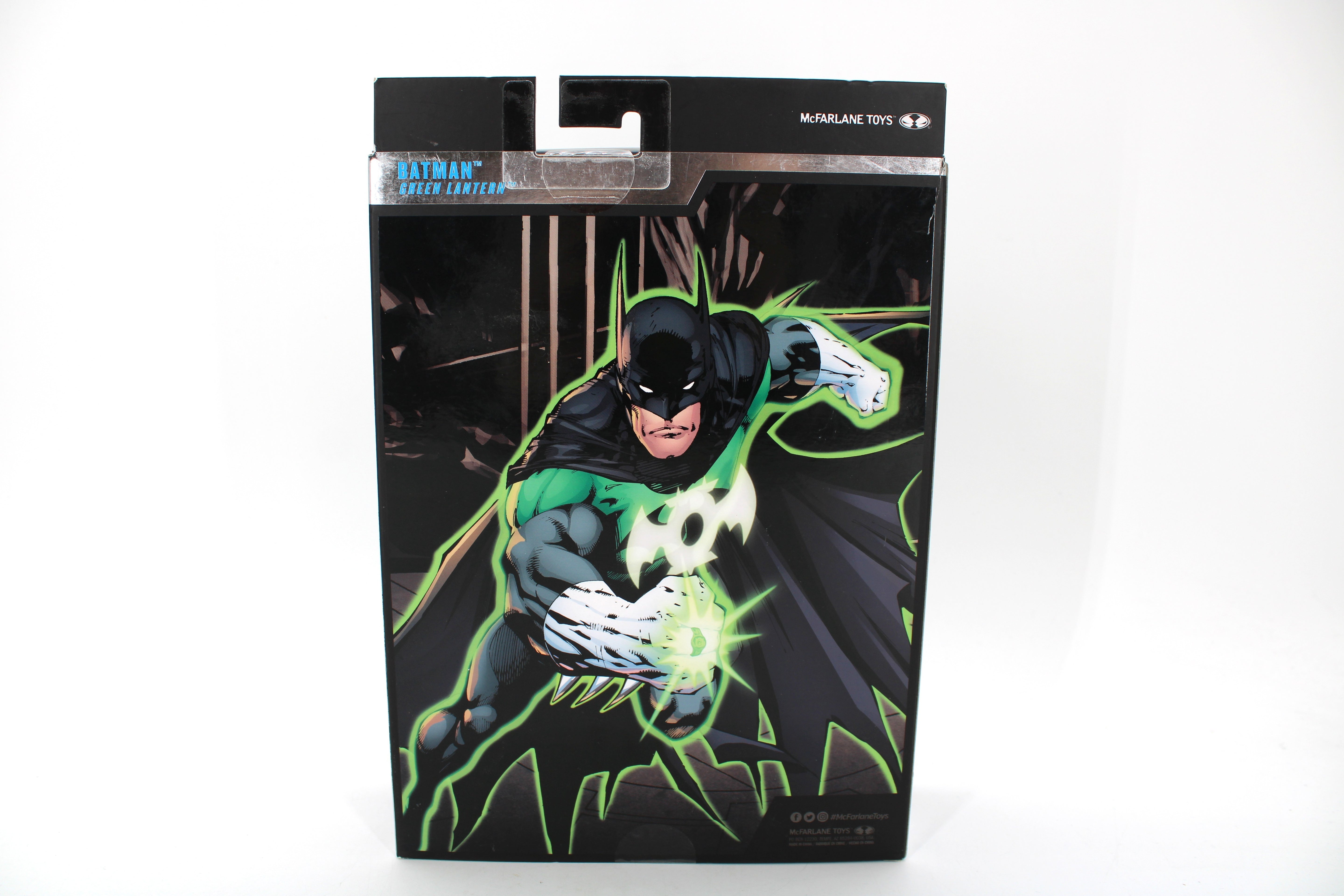 Batman Green Lantern DC Multiverse Collector Edition — Box Back Comic Art