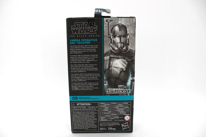 Umbra Operative ARC Trooper Black Series 6-Inch Figure — Box Back View
