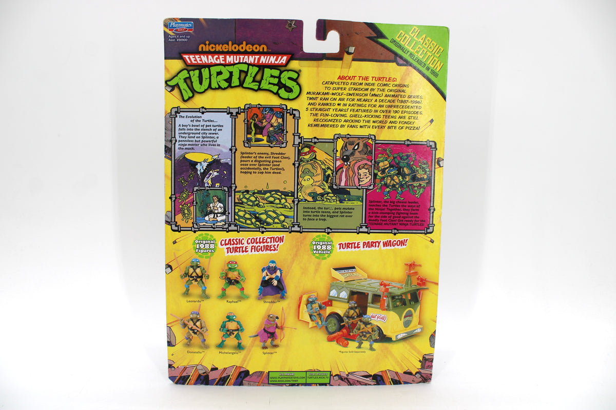 Michelangelo TMNT Classic Collection 2013 — Card Back with Nickelodeon Branding